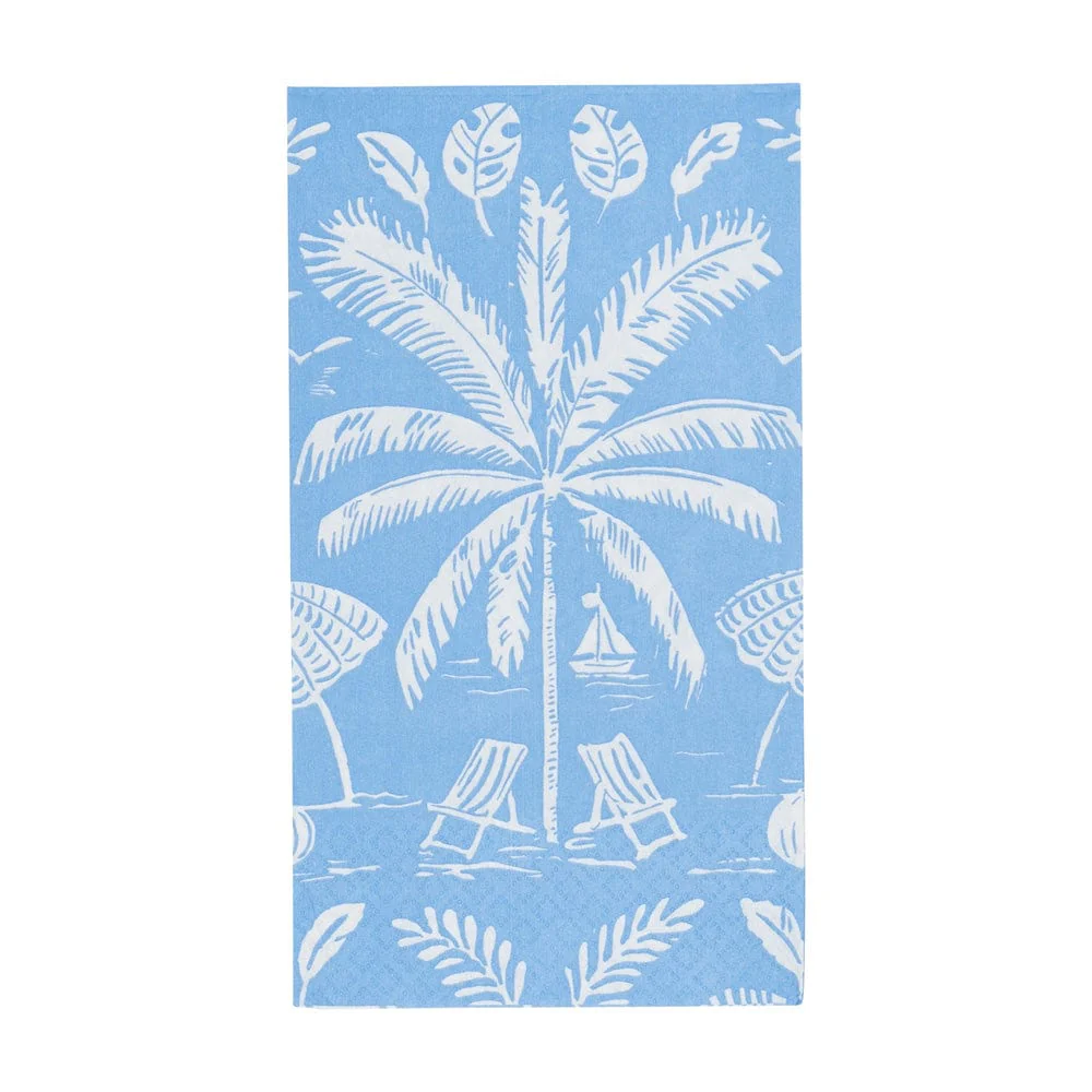 Palms And Parasols Ocean Guest Towel Napkins
