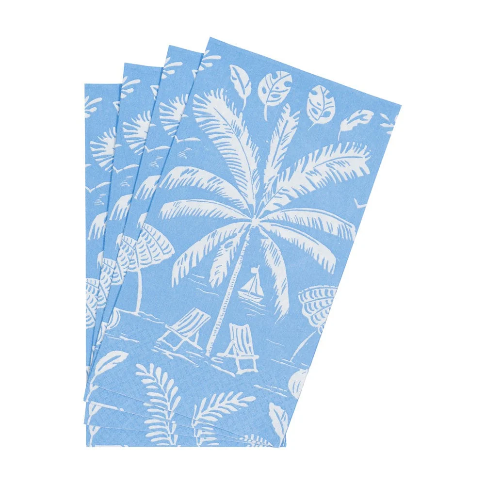 Palms And Parasols Ocean Guest Towel Napkins