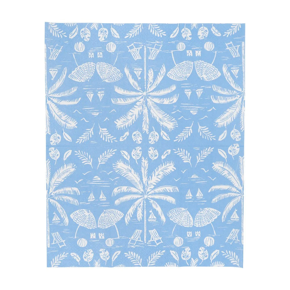 Palms And Parasols Ocean Guest Towel Napkins