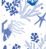 Matisse Guest Towel Napkins in Coral & Blue