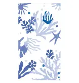 Matisse Guest Towel Napkins in Coral & Blue