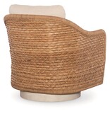 Pompano Swivel Lounge Chair Natural and Flax