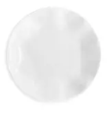 Q Home Design Ruffle White Melamine Round Dinner Bowl