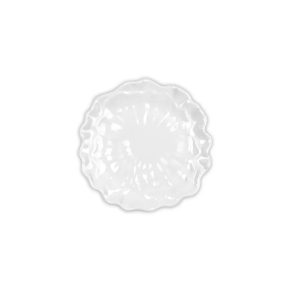 Q Home Design Peony White Melamine Canape Plate