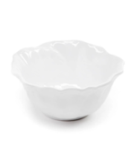 Q Home Design Peony White Melamine Serving Bowl