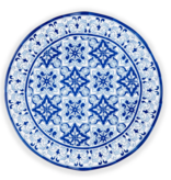 Q Home Design Talavera in Azul Blue Melamine Platter