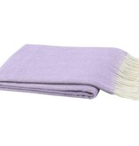 Lilac Italian Herringbone Throw