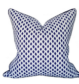 Jupiter Island Peck Pillow / Marine 22''