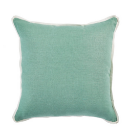 Basic Linen Aqua 22X22 Pillow