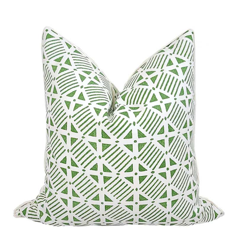 Charleston Collection Plaza Pillow 22"/Green