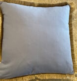 Perwinkle With Rafia Trim 22" Pillow