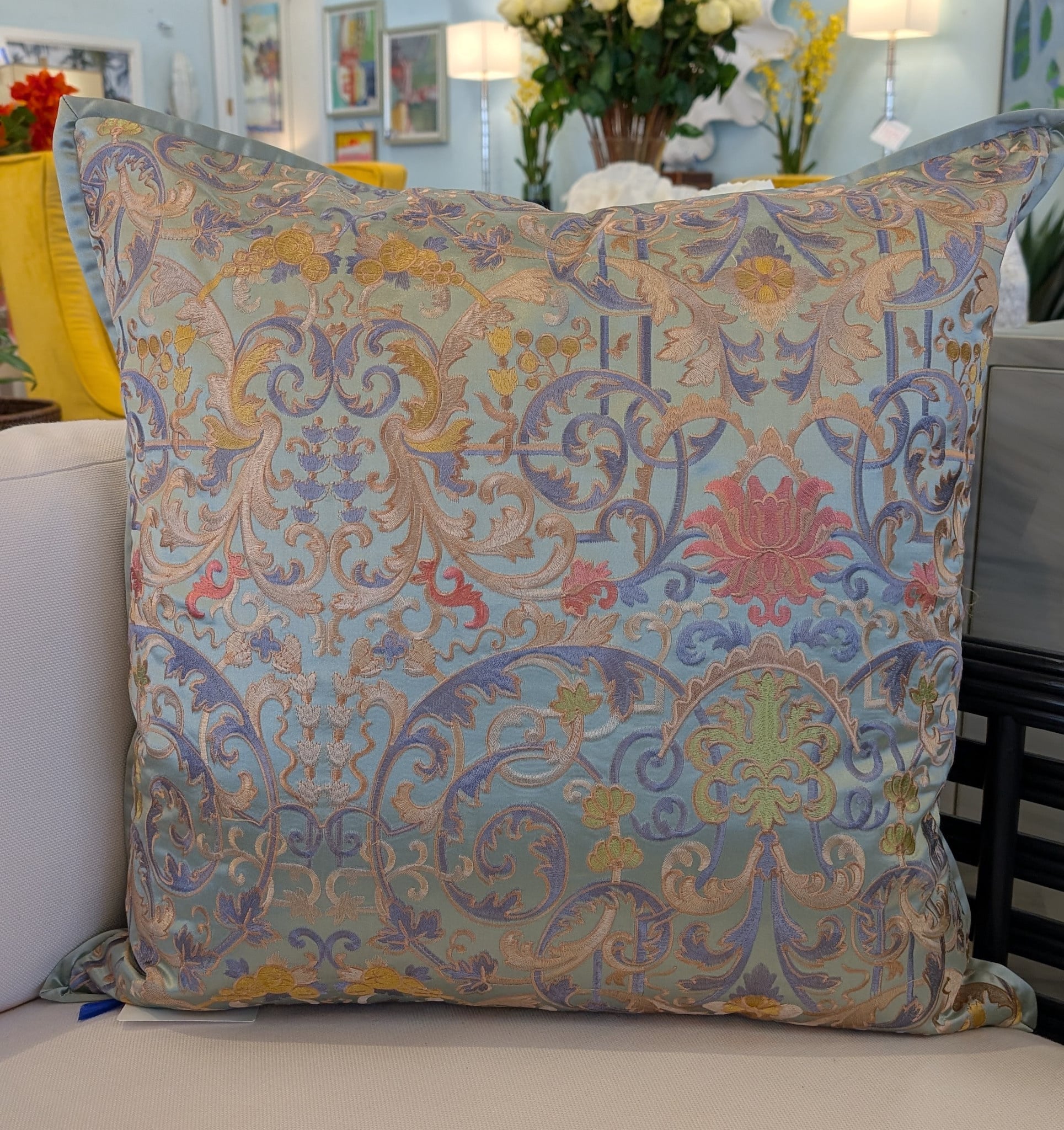 Ann Gish Inc. Venezia Pillow Sage 22X22