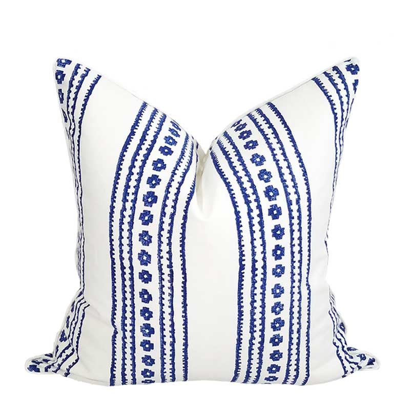 Cato Stripe Pillow - Marine
