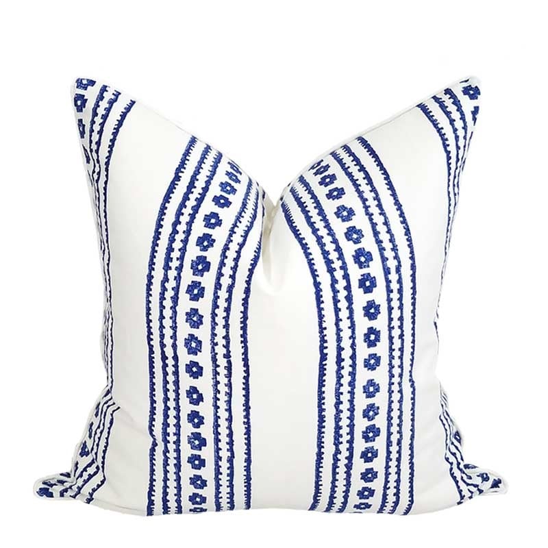 Jupiter Island Collection Cato Stripe Pillow / Marine 22"