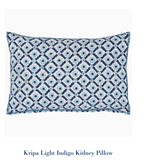 Kripa Light Indigo Kidney Pillow 12"X18"