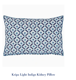 Kripa Light Indigo Kidney Pillow 12"X18"
