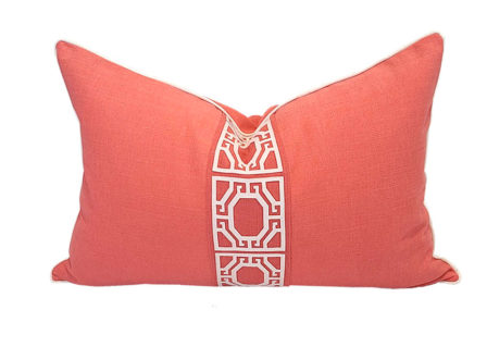 Biscayne  Gatehouse  / Coral Pillow