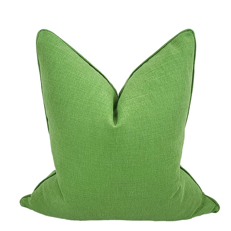 Compliment Brushed Linen Pillow w/ Spring - 24" Self Welt