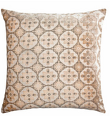 Small Moroccan Velvet Pillow - White - 22"
