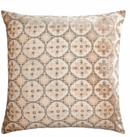 Small Moroccan Velvet Pillow - White - 22"