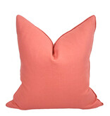 Compliment Linen Pillow - Salmon