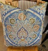 Lee Knife Edge Pillow 23"X23" In Kashmir Blue