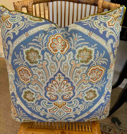Lee Knife Edge Pillow 23"X23" In Kashmir Blue