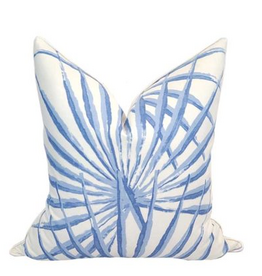 Sanibel Collection Palmetto Palm Pillow/Seersucker 22"