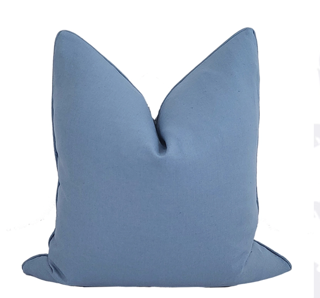 Compliment Linen Pillow / Denim 24"