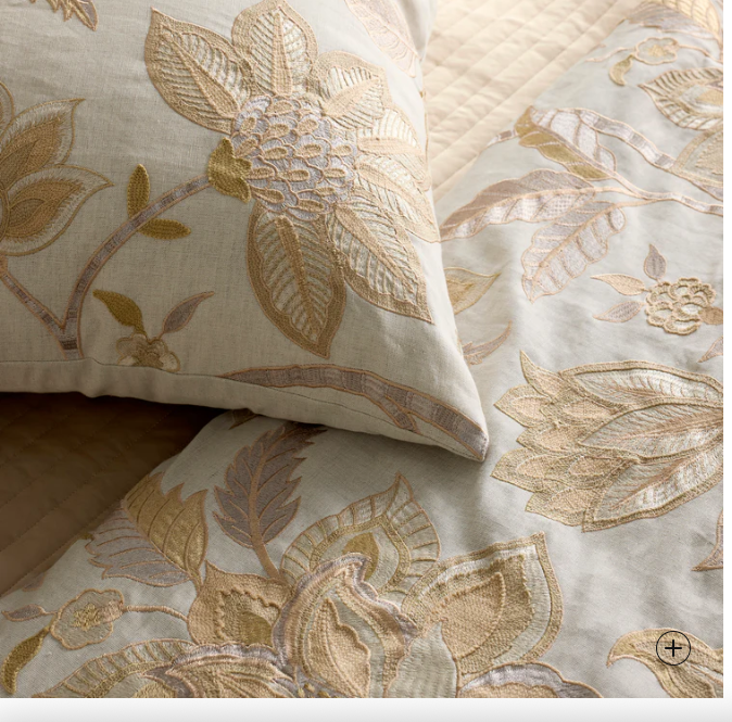 Ann Gish Inc. Bramshill Pillow Gold / Pumice 24X24