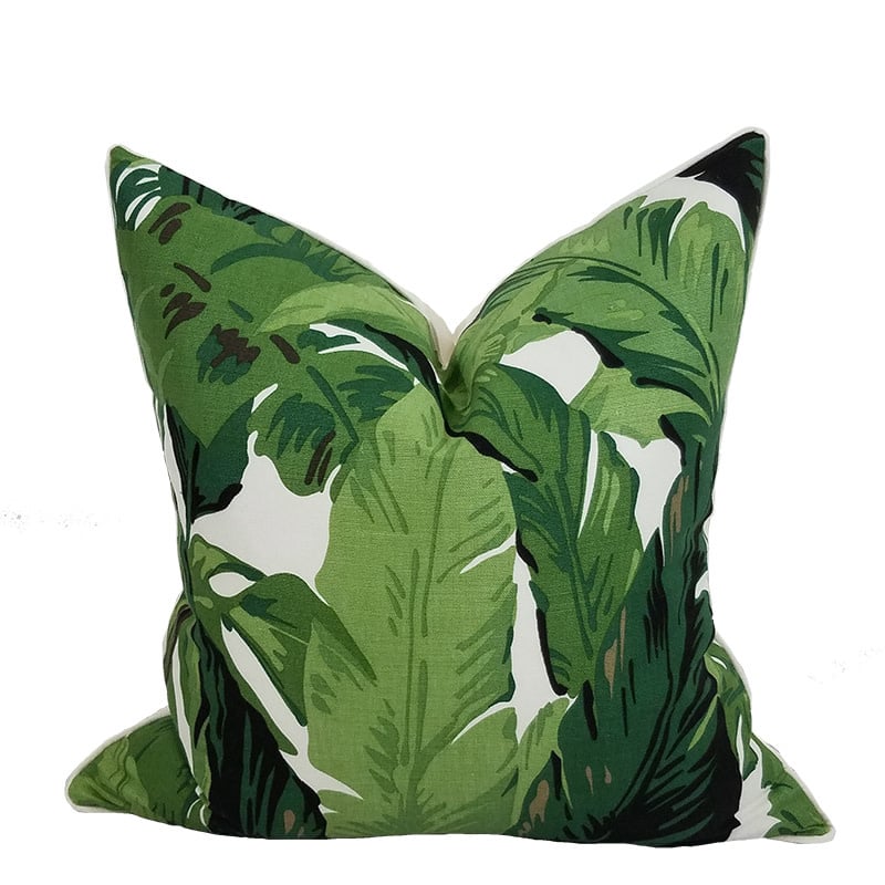 Naples Collection Heliconia Pillow / Leaf - Front Only 22"