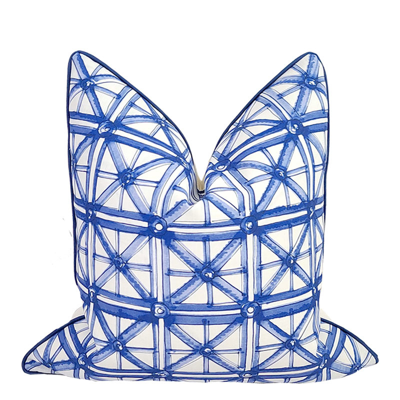 Jupiter Island Collection Blue Portail Pillow 22"