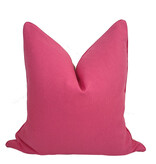 Cerise Compliment Linen Pillow - Self Welt 24"
