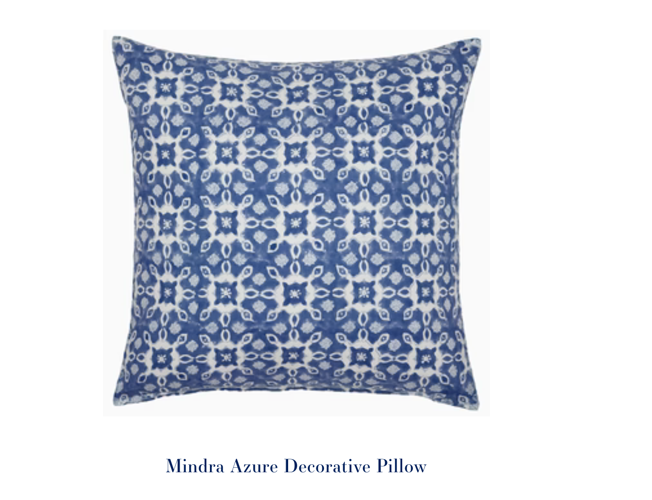 Mindra Azure Decorative Pillow 22"
