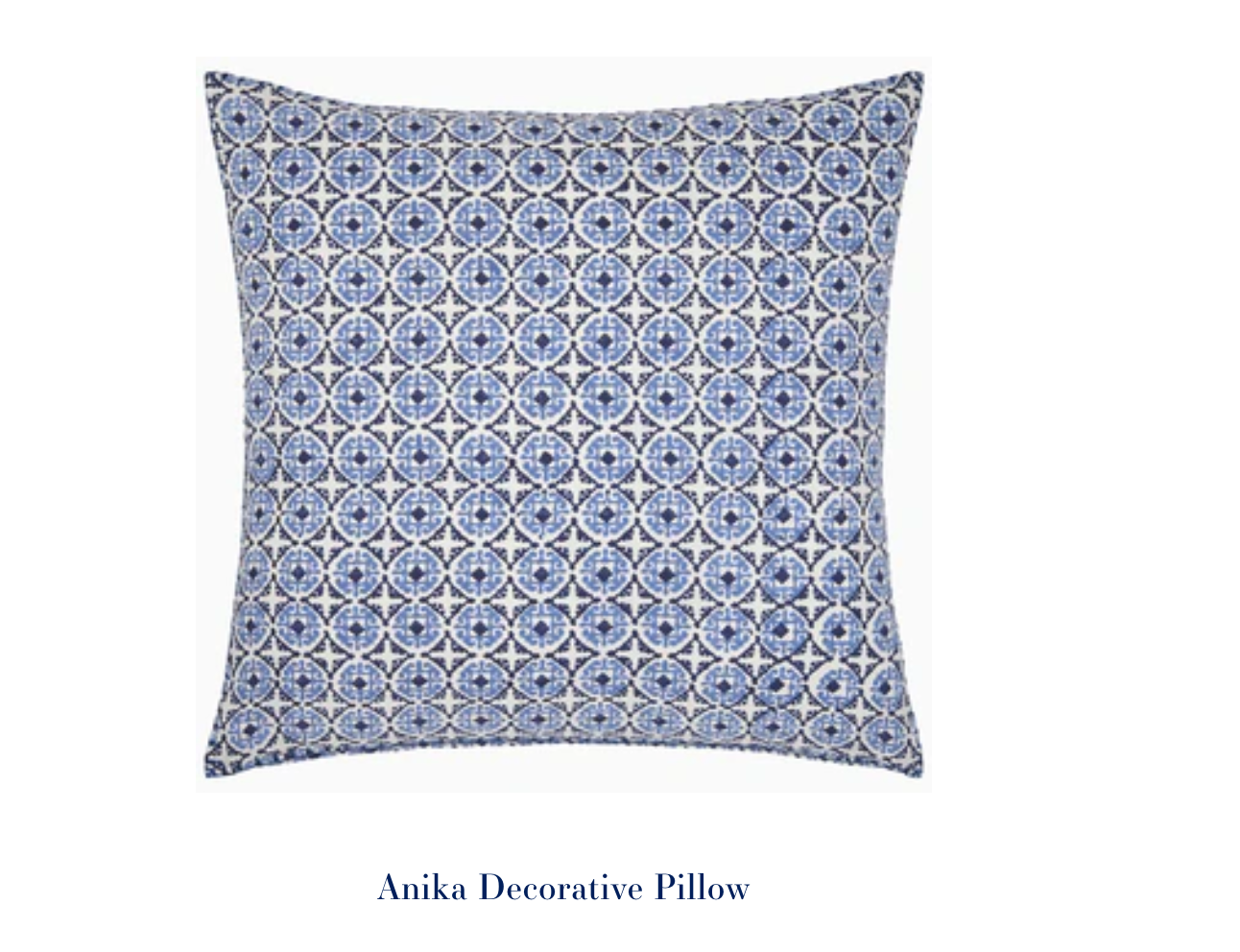 Anika Decorative Pillow 22"