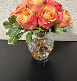 Rosebuds & Pittosporum in 5" Ginger Jar-Faux Water  (PCRD)