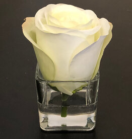 Rosebud Votive-Faux Water (White)