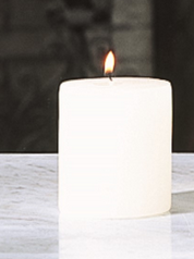 Pillar Candle-Unscented-4 x 4