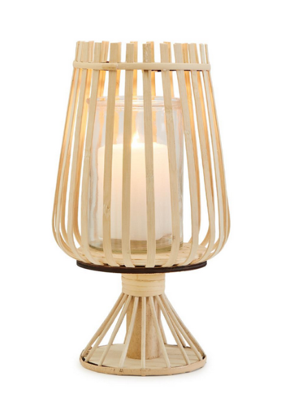 Pedestal Lantern 12 3/4" H x 7" Dia;