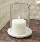 Marble Tabletop Hurricane Small  6"H x 5.5 D