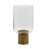 CADEY LG CLEAR GLASS CANDLE HOLDER 6"D x 6"W x 11.75"H x 6"DIA