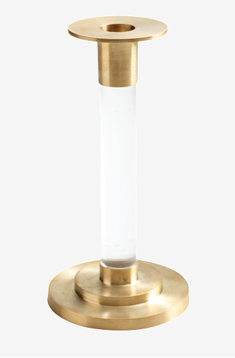 Resin/Brass Candlestick SM 7"