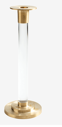Resin/Brass Candlestick LG 10"