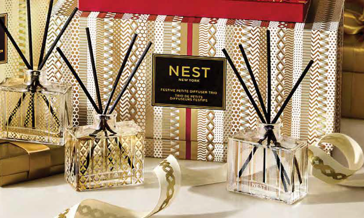 Festive Petite DiffuserTrio - Holiday, Birchwood & Blue Cypress
