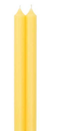 Yellow 10" Candle Crown Pair