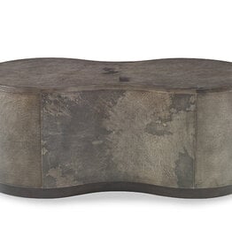 Vellum Kidney Table  47x23.5x17h