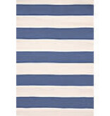 Catamaran Stripe Denim/Ivory Indoor/Outdoor Rug 2x3