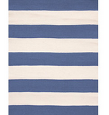 Catamaran Stripe Denim/Ivory Indoor/Outdoor Rug 2x3