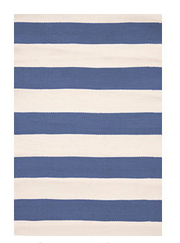 Catamaran Stripe Denim/Ivory Indoor/Outdoor Rug 2x3