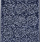Callista Navy Wool Rug 5 x 8
